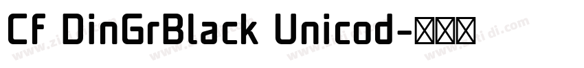 Cf DinGrBlack Unicod字体转换